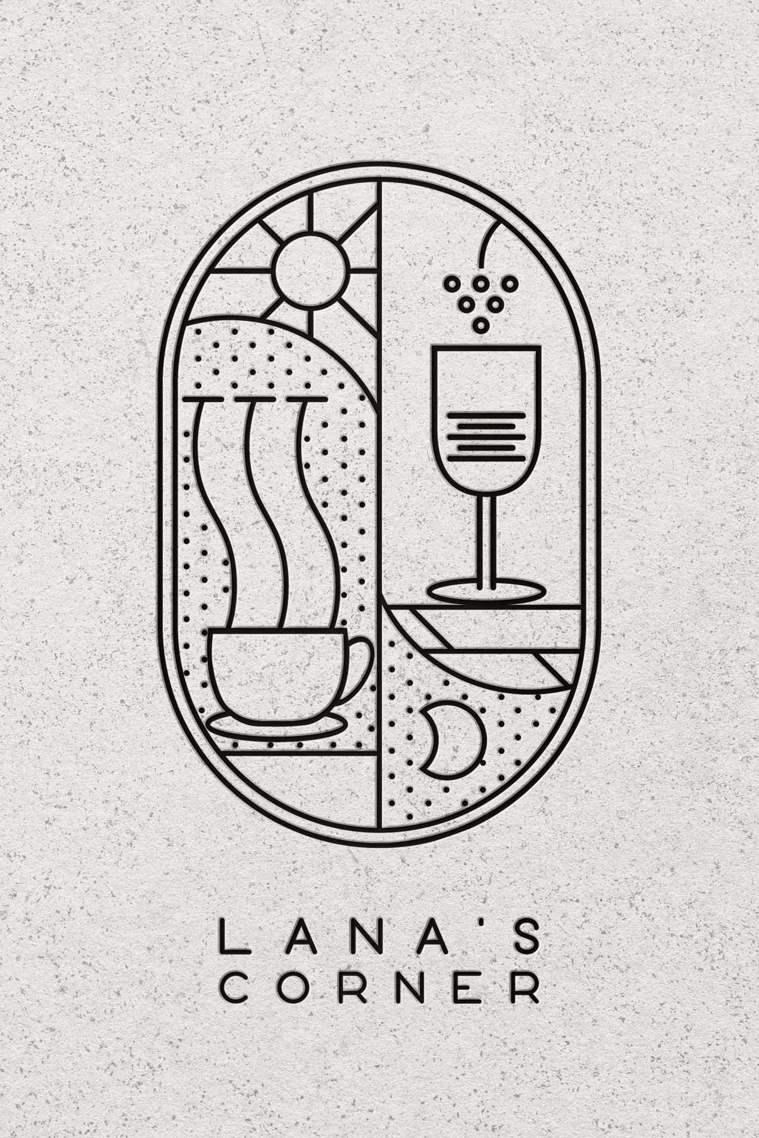 LANA'S CORNER - logotip / Kalifina kreativni studio